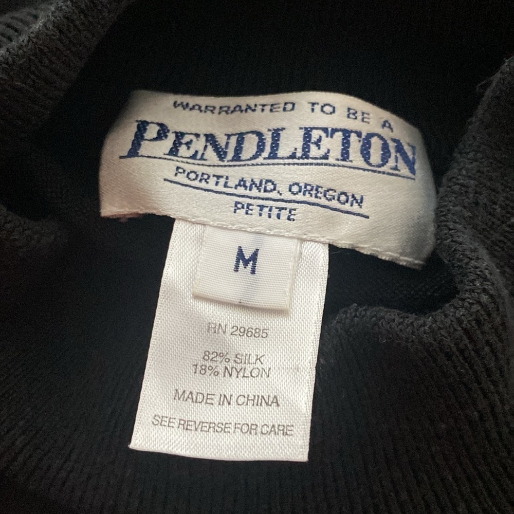 Pendleton pullover sweater mock turtleneck long s… - image 7